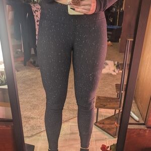 Tuff Athletics Black Speckled Leggings